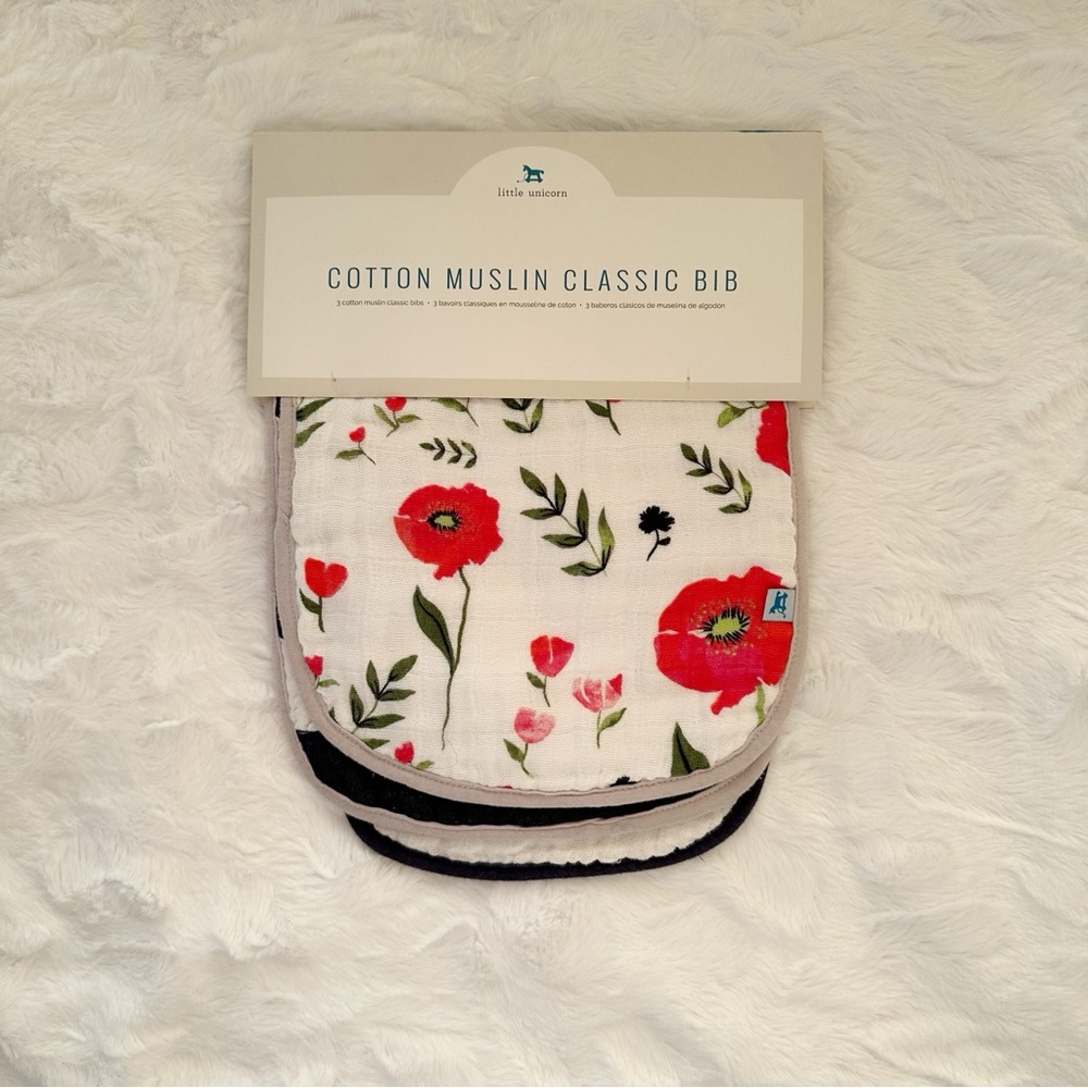 Little Unicorn Muslin Bibs